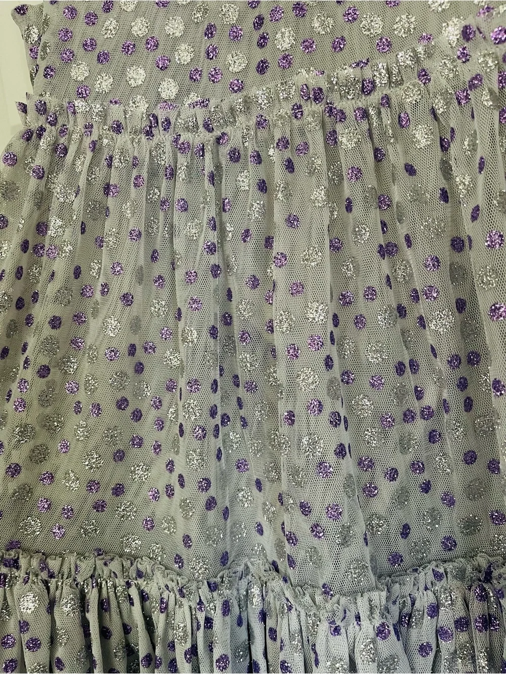 NWT Crewcuts glitter sparkle polka dot dress - 7